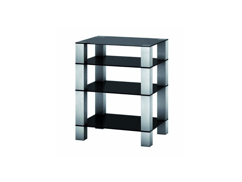 Meuble TV avec Support Écran Rotatif et Rangements – RX-5040-B-HBLK