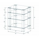 Meuble TV avec Support Écran Rotatif et Rangements – RX-5040-B-HBLK