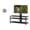 Meuble TV 3 Étagères avec Support Écran 46 Pouces – NEO-1103-B-BLK
