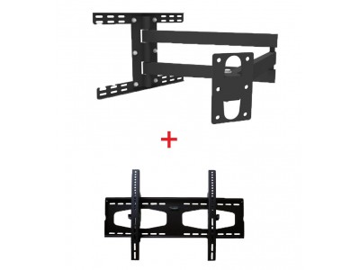 Support TV Mural Orientable VESA 800 pour Écran 42" à 70" Haute Résistance – PLB-WA3A & PLB-21