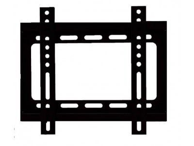 Support TV Mural Fixe VESA 200 pour Écran 17" à 37" en Acier Noir – PLB-19E