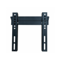 Support TV Mural Fixe VESA 200 pour Écran 24" à 43" en Acier Noir – PLB-29E