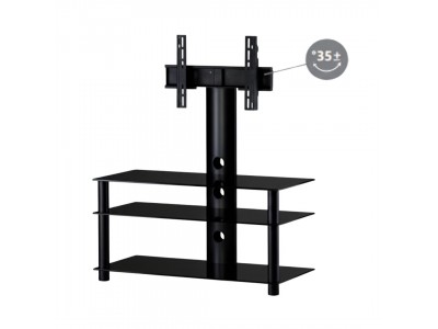 Meuble TV Moderne avec Support Télévision et Rangements – NEO-903-B-BLK