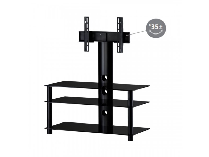 Meuble TV Moderne avec Support Télévision et Rangements – NEO-903-B-BLK