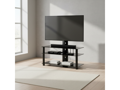 Meuble TV Moderne avec Support Télévision et Rangements – NEO-903-B-BLK