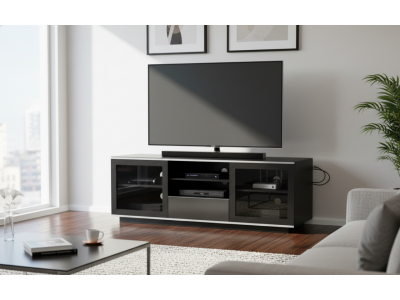 Meuble TV Design Moderne pour Salon – TITAN-1600-BL