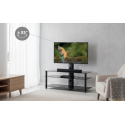 Meuble TV 3 Étagères avec Support Écran 46 Pouces – NEO-1103-B-BLK