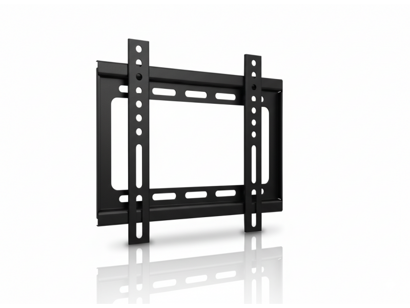 Support TV Mural Fixe VESA 200 pour Écran 17" à 37" en Acier Noir – PLB-19E