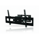 Support TV Mural Double Bras VESA 800 pour Écran jusqu’à 70" en Acier Noir – PLB-WA4