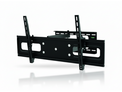Support TV Mural Double Bras VESA 800 pour Écran jusqu’à 70" en Acier Noir – PLB-WA4