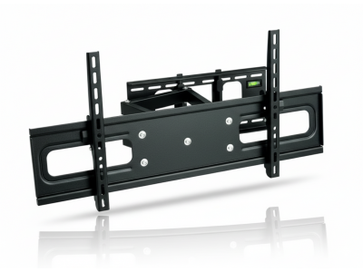 Support TV Mural Double Bras VESA 800 pour Écran jusqu’à 70" en Acier Noir – PLB-WA4