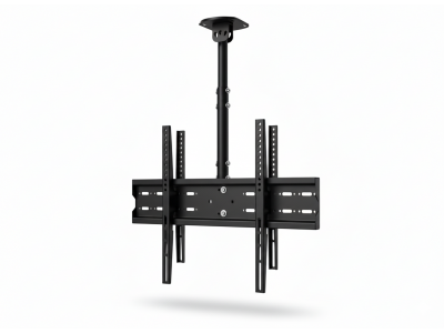 Support TV Plafond Double Écran VESA 800 jusqu’à 63" en Acier Noir – PLB-CE3D