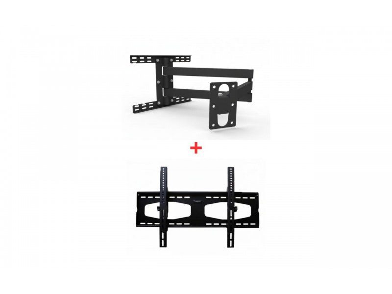 Support TV Mural Orientable VESA 800 pour Écran 42" à 70" Haute Résistance – PLB-WA3A & PLB-21