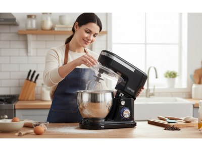 RobotChef Pâtissier 5 L 1300 W avec Bol Inox et 6 Vitesses – PERC-8050