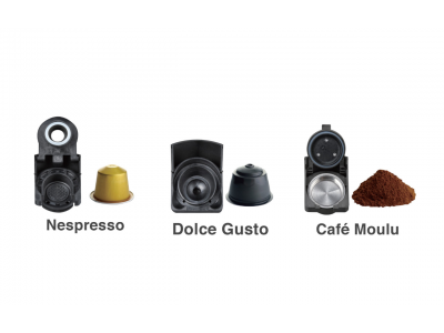 Cafetière Expresso Multi-Capsules 1450 W Compatible Nespresso Dolce Gusto – PECN-504
