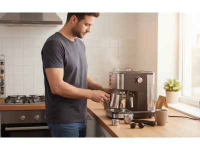 Cafetière Expresso 20 Bars Multi-Capsules 1,5 L avec Buse Vapeur – PECM-3030