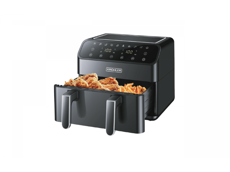 Friteuse à Air 8,5 L Tactile LED 200°C avec 10 Programmes – PEAF-9811