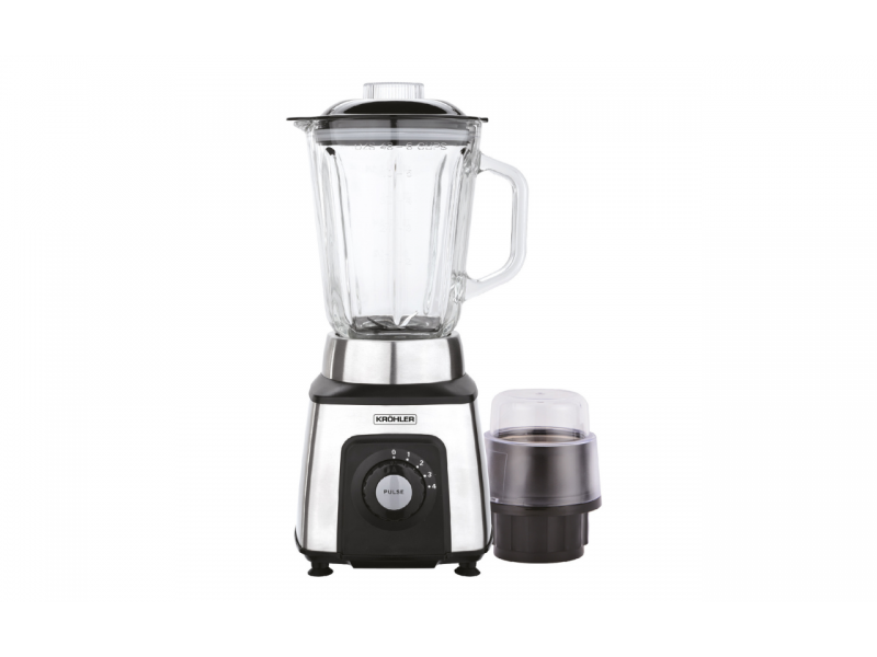 Mixeur Blender 1,5 L 800 W avec Moulin Café et Carafe en Verre – PEMB-8508