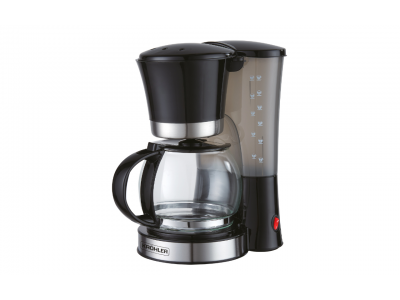 Cafetière 12 Tasses 800 W avec Carafe en Verre et Maintien au Chaud – PECM-123