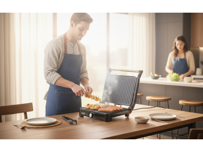 Grill Panini 4 Sandwichs 1400 W avec Réglage Température – PEGP-027C