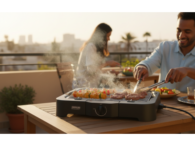 Barbecue Électrique 2000 W Surface 37 x 23,5 cm – PEGV-8022
