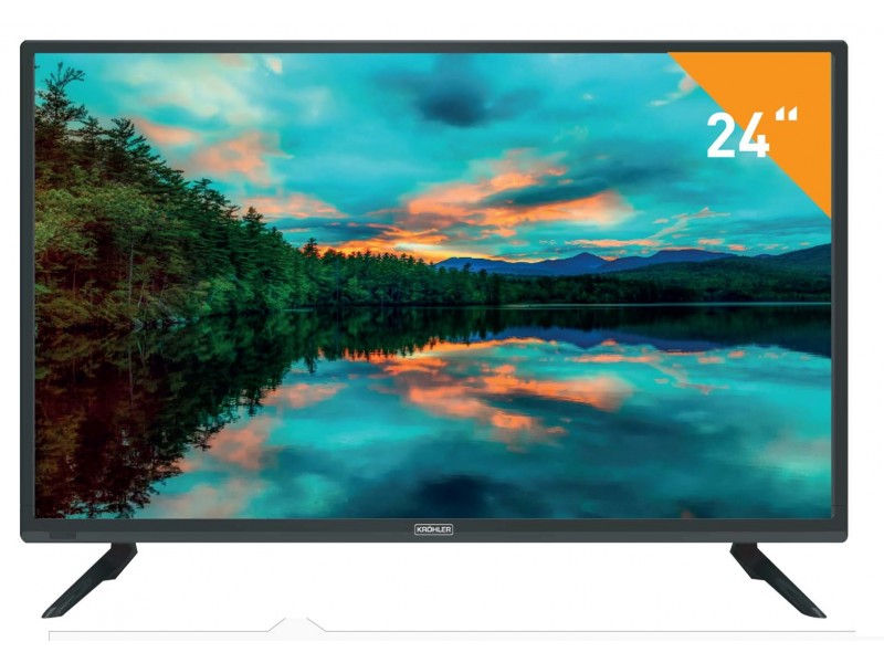 Télévision LED 24 Pouces HD Ready avec TNT Intégrée et HDMI USB VGA – TK-24-DT-02