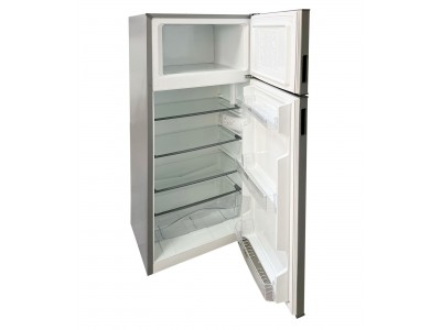 Réfrigérateur Statique Double Porte 227L Inox A+ avec Freezer 46L – KRG-261-G-T