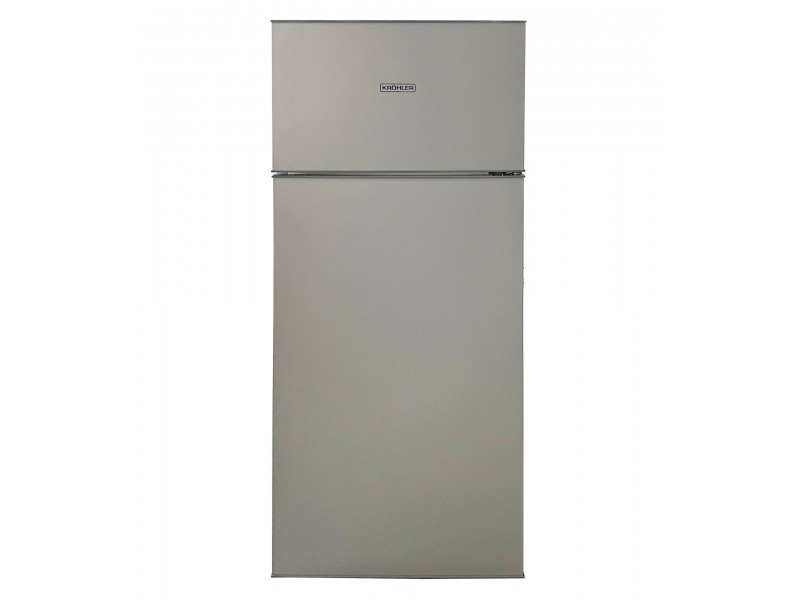 Réfrigérateur Statique Double Porte 227L Inox A+ avec Freezer 46L – KRG-261-G-T