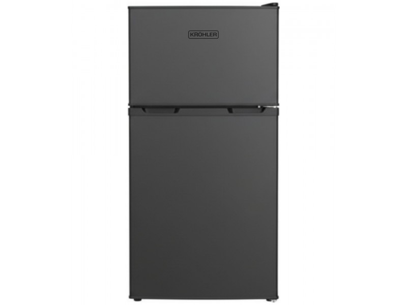 Mini Réfrigérateur Statique 86 L Gris A+ avec Congélateur 26 L – KRG-86-S-G-G