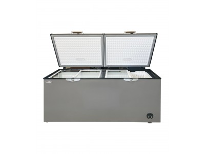 Congélateur Coffre 600 L Double Porte avec Couvercle Verre – KCT-600-SF-G