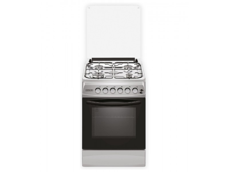Cuisinière à Gaz 50 cm Inox 4 Feux Four Double – CK5060-DGILIN