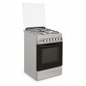 Cuisinière à Gaz 50 cm Inox 4 Feux Four Double – CK5060-DGILIN