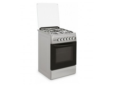 Cuisinière à Gaz 50 cm Inox 4 Feux Four Double – CK5060-DGILIN