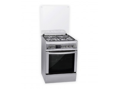 Cuisinière à Gaz 60 cm Inox 4 Feux Full Option – CK6062–FOIT-F