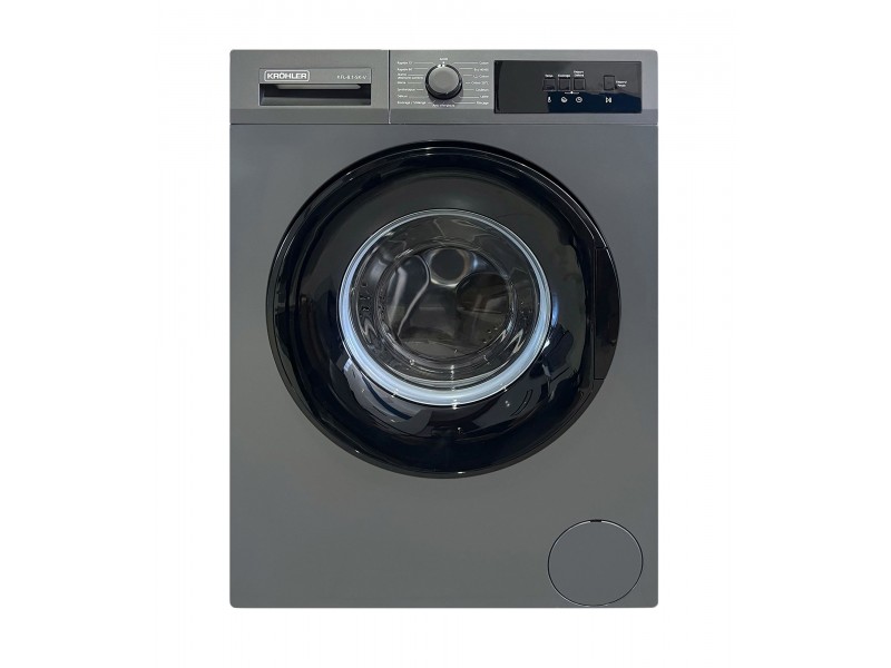 Machine à Laver Automatique 8Kg 1200 Tours Écran Digital A++ Gris – KFL-8.1-SK-V