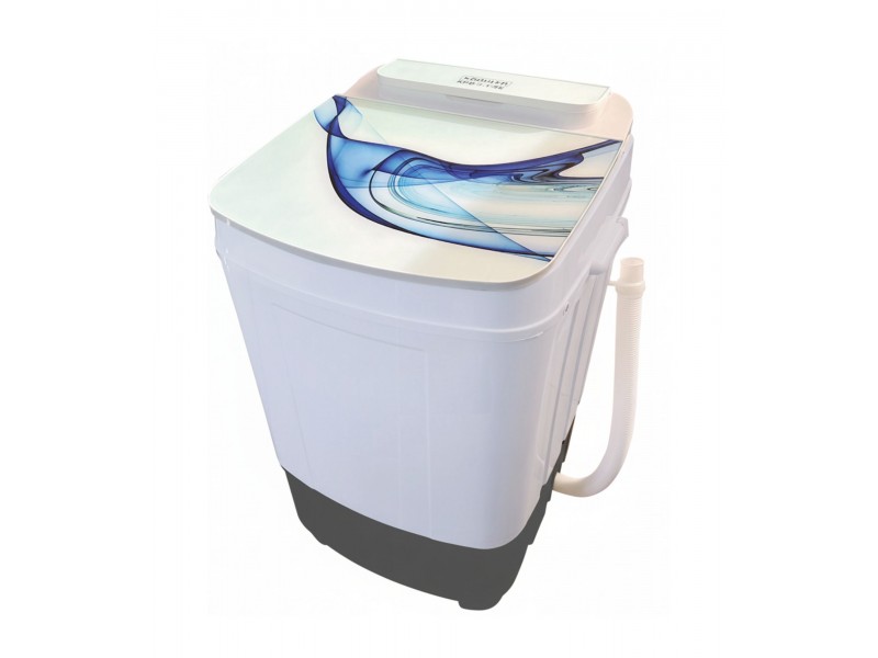 Machine à Laver Semi-Automatique 7Kg avec Essorage Compacte Gris – KPB-7.1-SE-GR