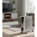 Radiateur à Bain d’Huile 11 Éléments 2000W avec Thermostat Réglable – KJQ-15-11