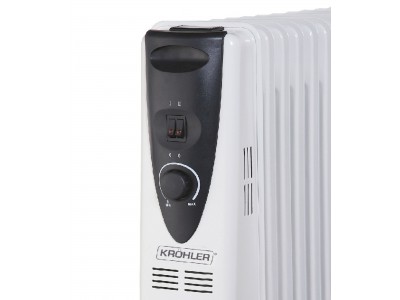 Radiateur à Bain d’Huile 11 Éléments 2000W avec Thermostat Réglable – KJQ-15-11