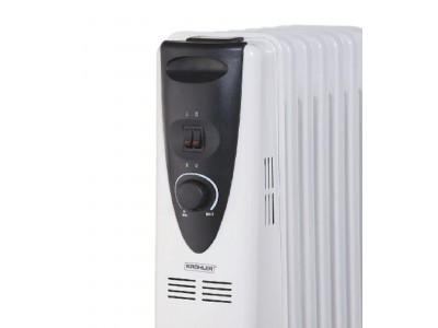 Radiateur à Bain d’Huile 9 Éléments 2000W avec Thermostat Réglable – KJQ-15-9