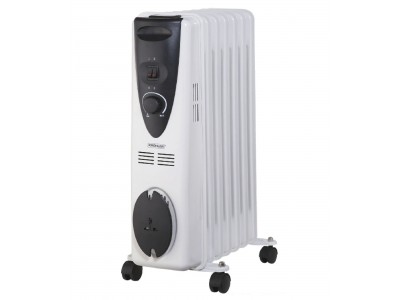 Radiateur à Bain d’Huile 9 Éléments 2000W avec Thermostat Réglable – KJQ-15-9