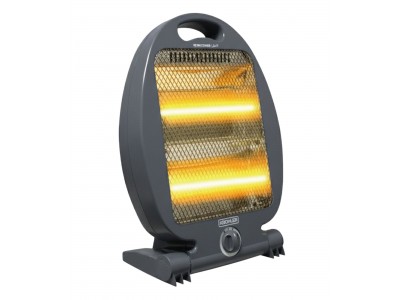 Chauffage Quartz 2 Tubes Halogènes 800W avec Sécurité et Orientation Réglable – KQZ-0807-S