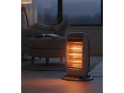 Chauffage à Quartz 1200W 3 Niveaux avec Oscillation – KHH-1204S