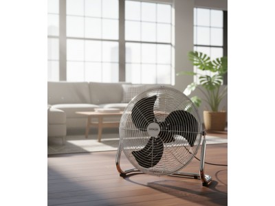 Ventilateur au Sol 45 cm 120W 3 Lames Aluminium Inclinaison Réglable – FL-45-01-VLK