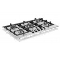 Plaque de Cuisson Gaz 90 cm 5 Feux Inox avec Sécurité FFD et Allumage Électrique – PGE-90-CIFFD-IN