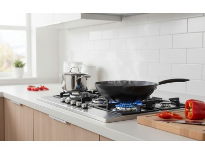 Plaque de Cuisson Gaz 90 cm 5 Feux Inox avec Sécurité FFD et Allumage Électrique – PGE-90-CIFFD-IN