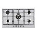 Plaque de Cuisson Gaz 90 cm 5 Feux Inox avec Sécurité FFD et Allumage Électrique – PGE-90-CIFFD-IN