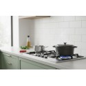 Plaque de Cuisson Gaz 60 cm 4 Feux Inox Grilles Acier Émaillé – PGE-60-640-IN