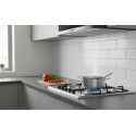 Plaque de Cuisson Gaz 60 cm 4 Feux Inox avec Support Noir et Allumage Électrique – PGP-800
