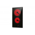 Plaque Vitrocéramique 30 cm 2 Foyers Électriques Tactile Verre Noir – PGE-30-VITRO