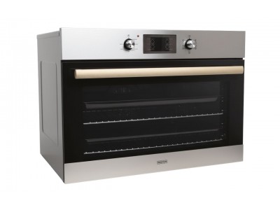 Four Encastrable Électrique 90 cm 110L Chaleur Tournante Noir & Inox – FEE-9272-IN
